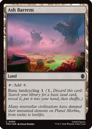Image of Ash Barrens (Surge Foil) (TMC-060) - Commander: Teenage Mutant Ninja Turtles Foil