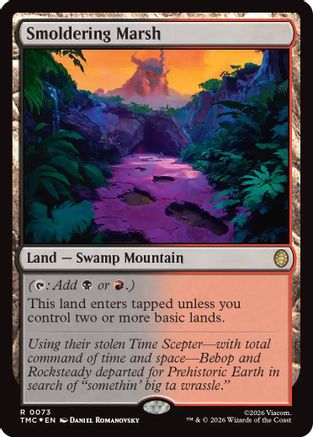 Image of Smoldering Marsh (Surge Foil) (TMC-073) - Commander: Teenage Mutant Ninja Turtles Foil