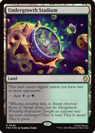 Image of Undergrowth Stadium (Surge Foil) (TMC-080) - Commander: Teenage Mutant Ninja Turtles Foil