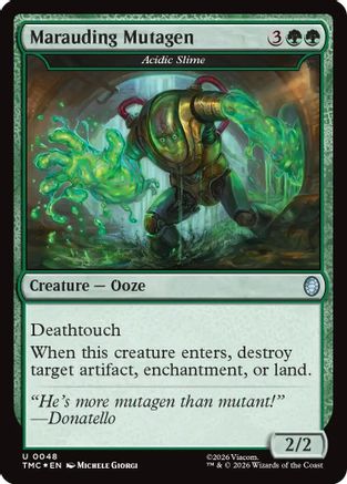Image of Marauding Mutagen - Acidic Slime (Surge Foil) (TMC-048) - Commander: Teenage Mutant Ninja Turtles Foil