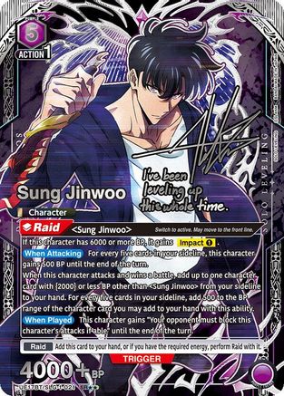 Image of Sung Jinwoo (021) (SR**) (UE17BT/SLG-1-021) - UE17BT SOLO LEVELING Foil