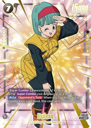 Image of Bulma - FS12-15 (Gold) (FS12-15) - Starter Deck EX The Beat of Ki Holofoil