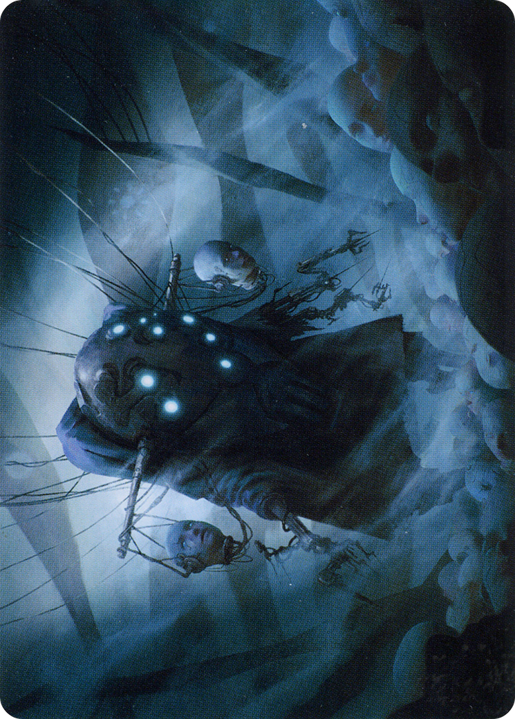 Image of Meldweb Curator // Meldweb Curator (AONE-016) - Phyrexia: All Will Be One Art Series (Borderless) Foil