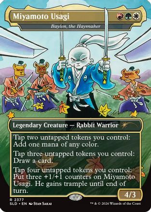 Image of Miyamoto Usagi - Baylen, the Haymaker (SLD-2377) - Secret Lair Drop Series Foil