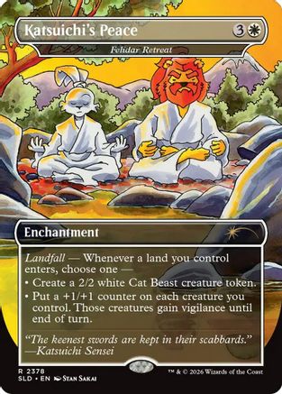 Image of Katsuichi's Peace - Felidar Retreat (SLD-2378) - Secret Lair Drop Series