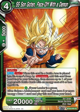 Image of SS Son Goten, Face-Off With a Demon (BT30-049) - Three Glorious Fighters