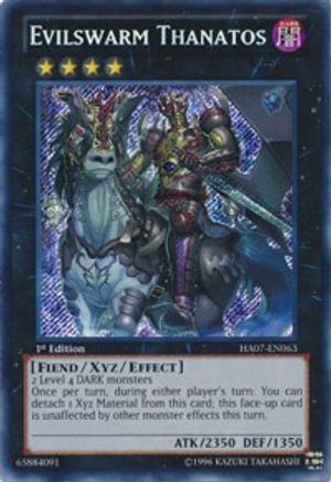 Image of Evilswarm Thanatos (HA07-EN063) - Hidden Arsenal 7: Knight of Stars 1st Edition