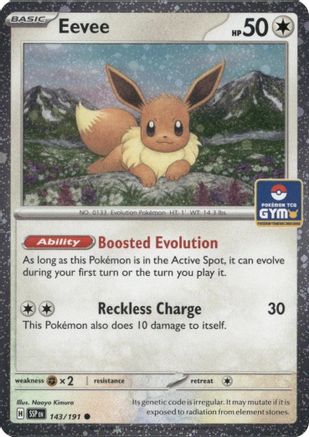 Image of Eevee (Southeast Asia Exclusive) 143  - Holofoil League & Championship Cards - Common
