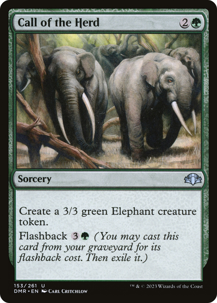 Image of Call of the Herd (DMR-153) - Dominaria Remastered Foil