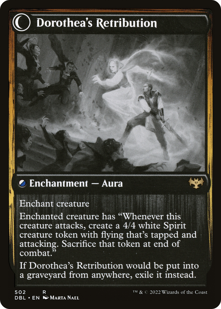 Image of Dorothea, Vengeful Victim (DBL-502) - Innistrad: Double Feature: (Double Faced Transform) Foil