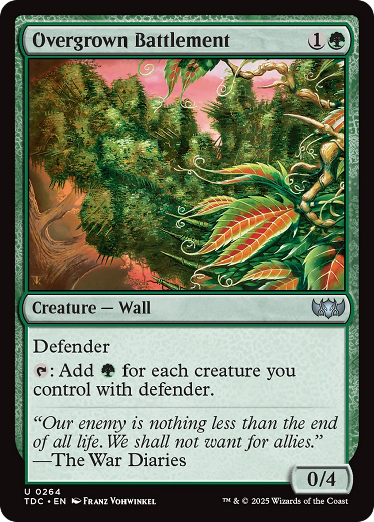 Image of Overgrown Battlement (TDC-264) - Commander: Tarkir: Dragonstorm