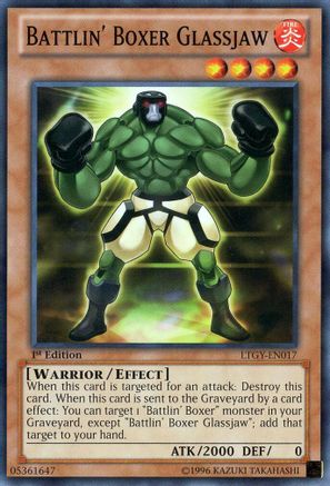 Image of Battlin' Boxer Glassjaw (LTGY-EN017) - Lord of the Tachyon Galaxy 1st Edition