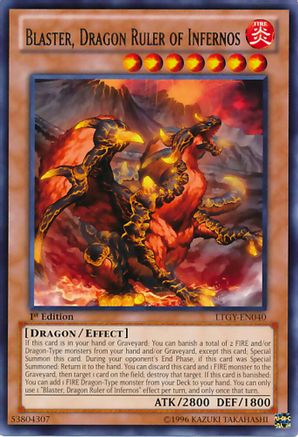 Image of Blaster, Dragon Ruler of Infernos (LTGY-EN040) - Lord of the Tachyon Galaxy 1st Edition