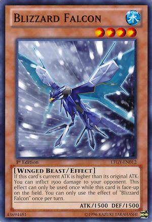 Image of Blizzard Falcon (LTGY-EN012) - Lord of the Tachyon Galaxy 1st Edition