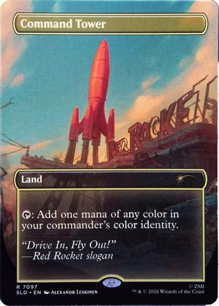 Image of Command Tower (7097) (SLD-7097) - Secret Lair Drop Series Foil