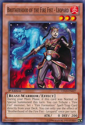 Image of Brotherhood of the Fire Fist - Leopard (LTGY-EN027) - Lord of the Tachyon Galaxy 1st Edition