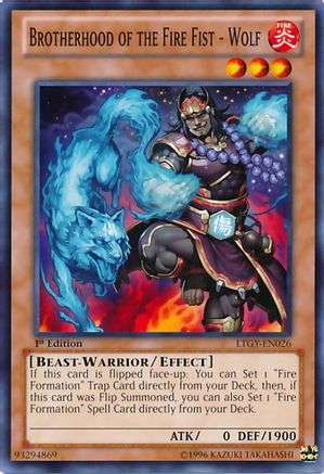 Image of Brotherhood of the Fire Fist - Wolf (LTGY-EN026) - Lord of the Tachyon Galaxy 1st Edition