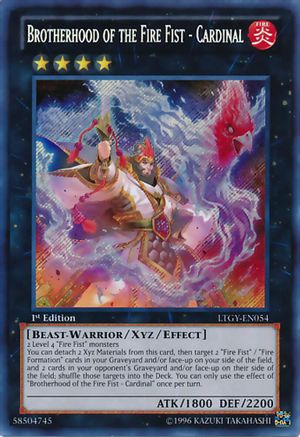 Image of Brotherhood of the Fire Fist - Cardinal (LTGY-EN054) - Lord of the Tachyon Galaxy Unlimited