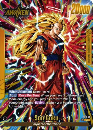 Image of Son Goku - FS11-01 (Gold) (FS11-01) - Starter Deck EX The Phase of Evolution Holofoil