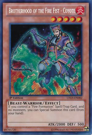 Image of Brotherhood of the Fire Fist - Coyote (LTGY-EN082) - Lord of the Tachyon Galaxy 1st Edition