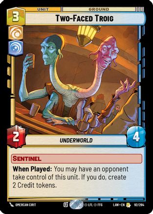 Image of Two-Faced Troig (92/264) - A Lawless Time
