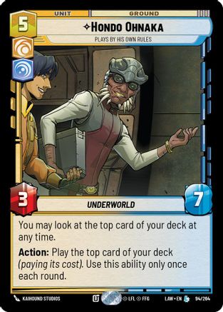 Image of Hondo Ohnaka - Plays By His Own Rules (94/264) - A Lawless Time