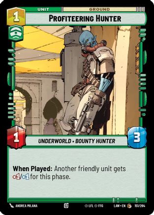 Image of Profiteering Hunter (151/264) - A Lawless Time