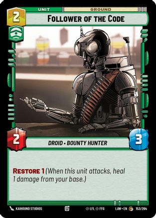 Image of Follower of the Code (153/264) - A Lawless Time