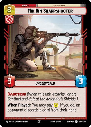 Image of Mid Rim Sharpshooter (193/264) - A Lawless Time