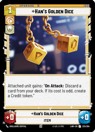 Image of Han's Golden Dice (225/264) - A Lawless Time