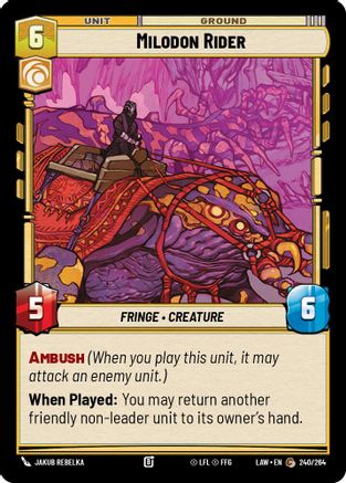 Image of Milodon Rider (240/264) - A Lawless Time