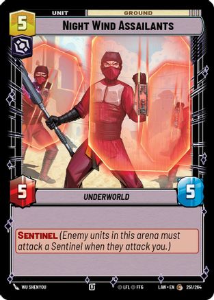 Image of Night Wind Assailants (251/264) - A Lawless Time