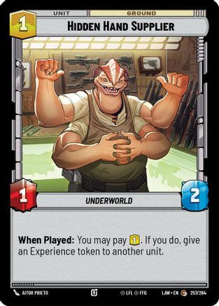 Image of Hidden Hand Supplier (257/264) - A Lawless Time