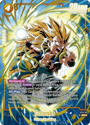 Image of Gotenks - FS11-03 (Gold) (FS11-03) - Starter Deck EX The Phase of Evolution Holofoil
