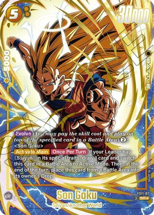 Image of Son Goku - FS11-07 (Gold) (FS11-07) - Starter Deck EX The Phase of Evolution Holofoil