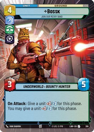Image of Bossk - Join Our Merry Band (Hyperspace) (295) - A Lawless Time