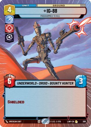 Image of IG-88 - Programmed to Kill (Hyperspace) (306) - A Lawless Time