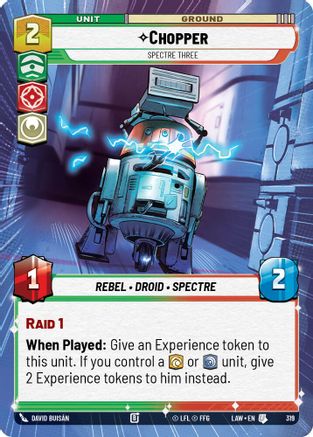 Image of Chopper - Spectre Three (Hyperspace) (319) - A Lawless Time