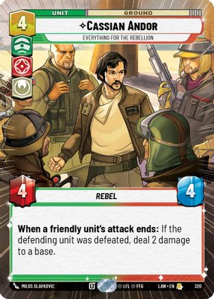 Image of Cassian Andor - Everything for the Rebellion (Hyperspace) (320) - A Lawless Time