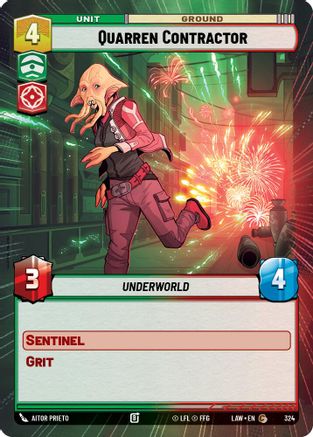 Image of Quarren Contractor (Hyperspace) (324) - A Lawless Time