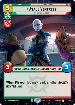 Image of Asajj Ventress - Reluctant Hunter (Hyperspace) (325) - A Lawless Time