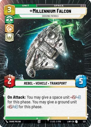 Image of Millennium Falcon - Dodgin Patrols (Hyperspace) (332) - A Lawless Time