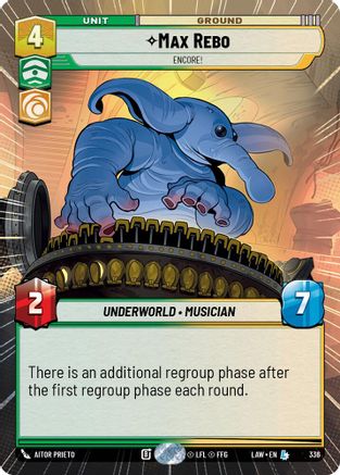 Image of Max Rebo - Encore! (Hyperspace) (336) - A Lawless Time
