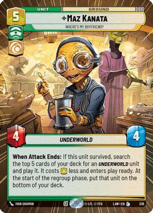 Image of Maz Kanata - Where's My Boyfriend? (Hyperspace) (338) - A Lawless Time
