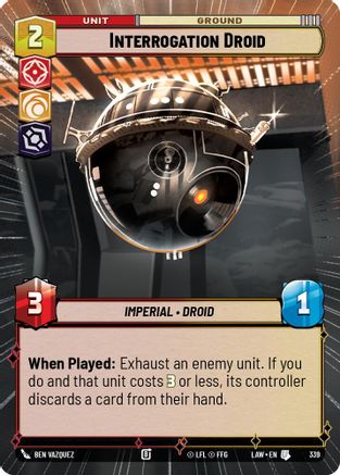 Image of Interrogation Droid (Hyperspace) (339) - A Lawless Time