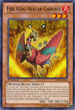 Image of Fire King Avatar Garunix (LTGY-EN034) - Lord of the Tachyon Galaxy 1st Edition