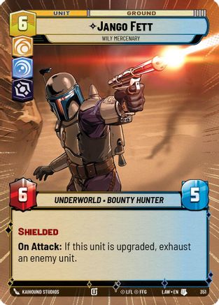 Image of Jango Fett - Wily Mercenary (Hyperspace) (351) - A Lawless Time