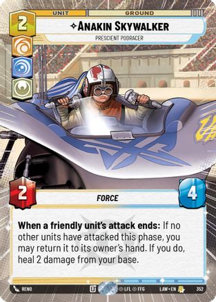 Image of Anakin Skywalker - Prescient Podracer (Hyperspace) (352) - A Lawless Time
