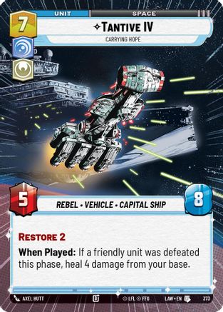 Image of Tantive IV - Carrying Hope (Hyperspace) (373) - A Lawless Time
