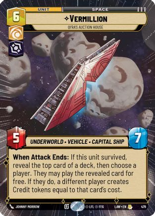 Image of Vermillion - Qi'Ra's Auction House (Hyperspace) (479) - A Lawless Time